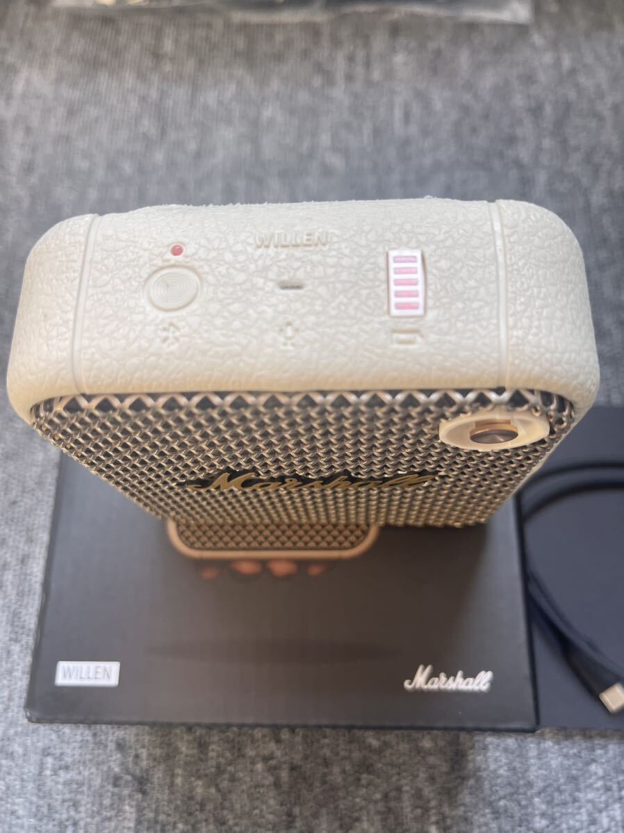 Marshall wireless portable waterproof speaker Willen black & brass continuation reproduction 15 hour /IP67 waterproof specification / microminiature [ beautiful goods ]