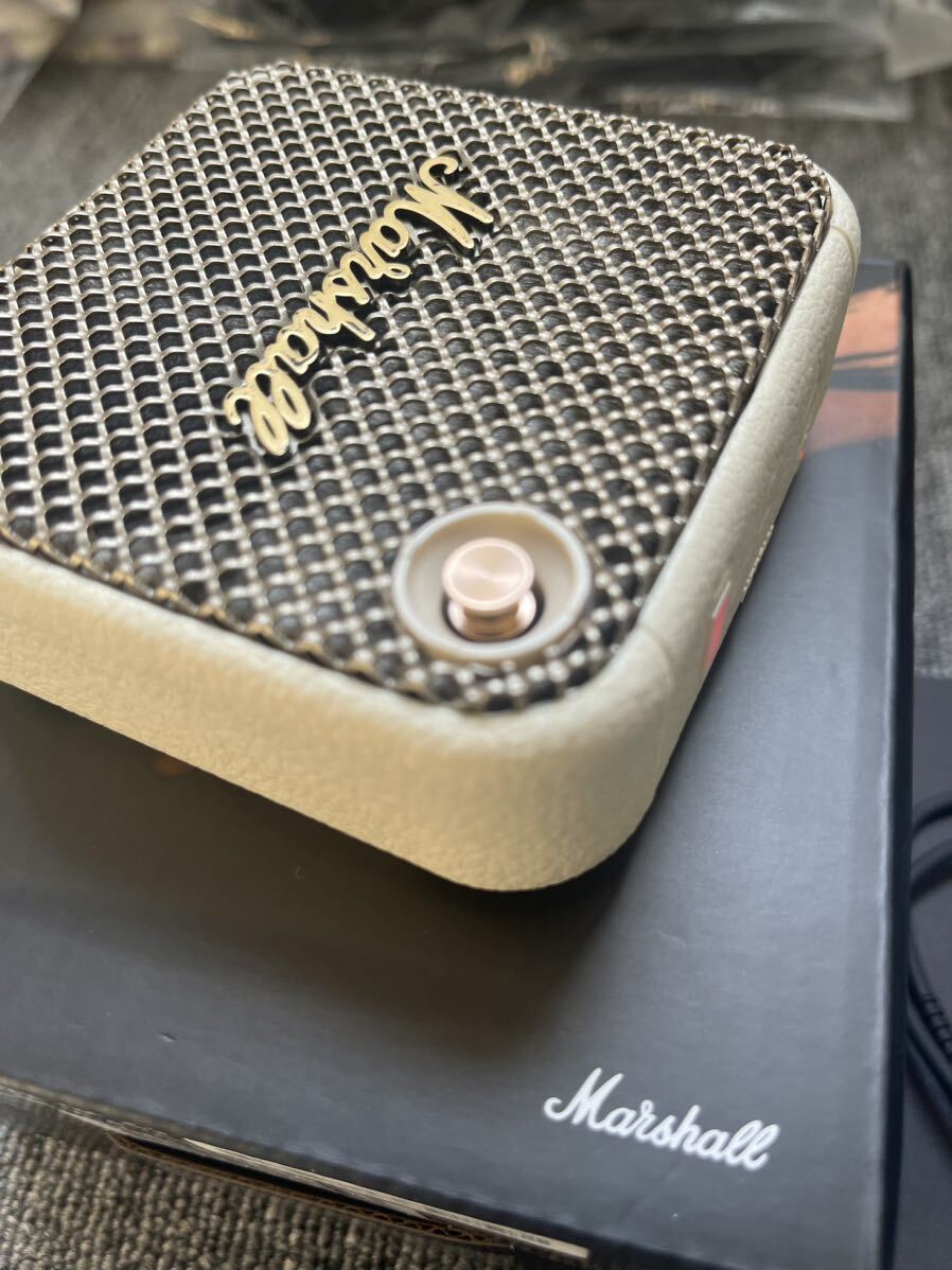 Marshall wireless portable waterproof speaker Willen black & brass continuation reproduction 15 hour /IP67 waterproof specification / microminiature [ beautiful goods ]