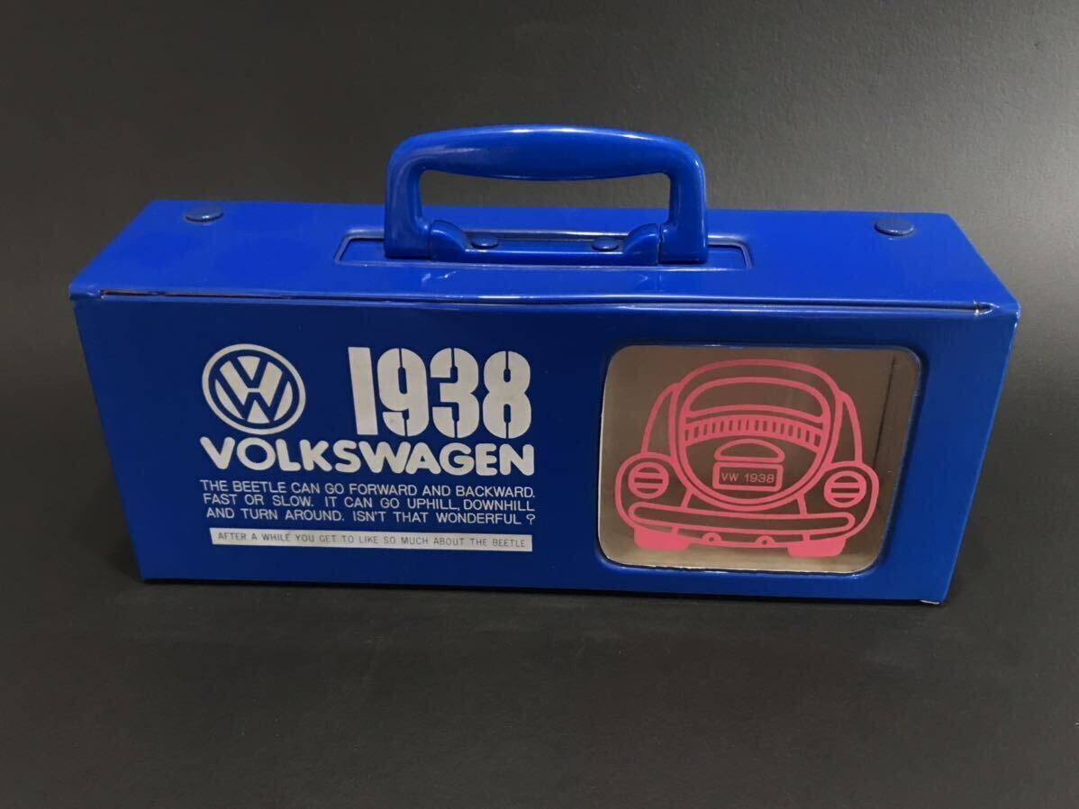 a0294 昭和レトロ カセットテープケース 収納ケース Volkswagen フォルクスワーゲン ラジカセの画像1