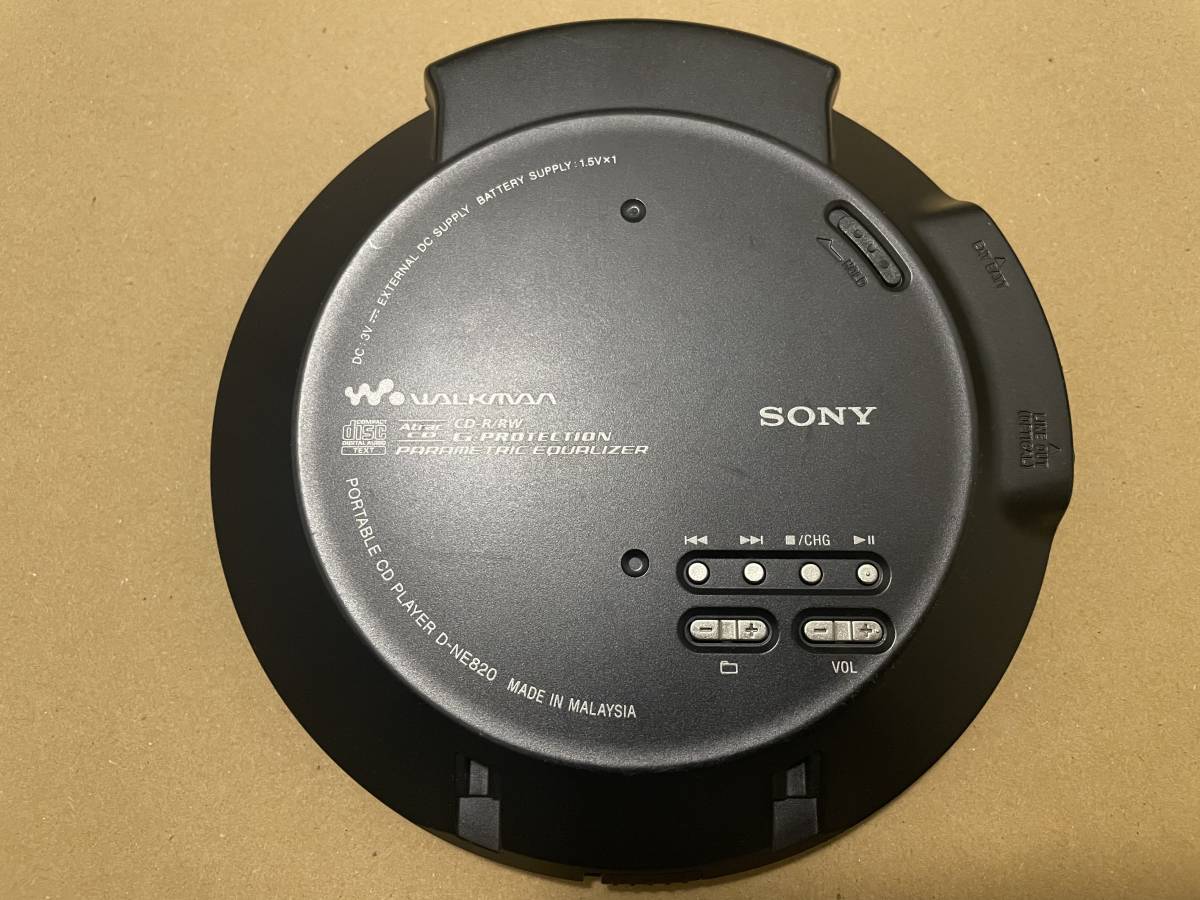 ウォークマン　WALKMAN D-NE820 動作未確認　CD mp3 CDプレーヤー　ポータブルプレーヤー　オーディオ機器　ブラック　1円スタート_画像2