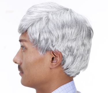  new goods heat-resisting katsula man soft wig Dan ti full wig wig. silver . white . white 1