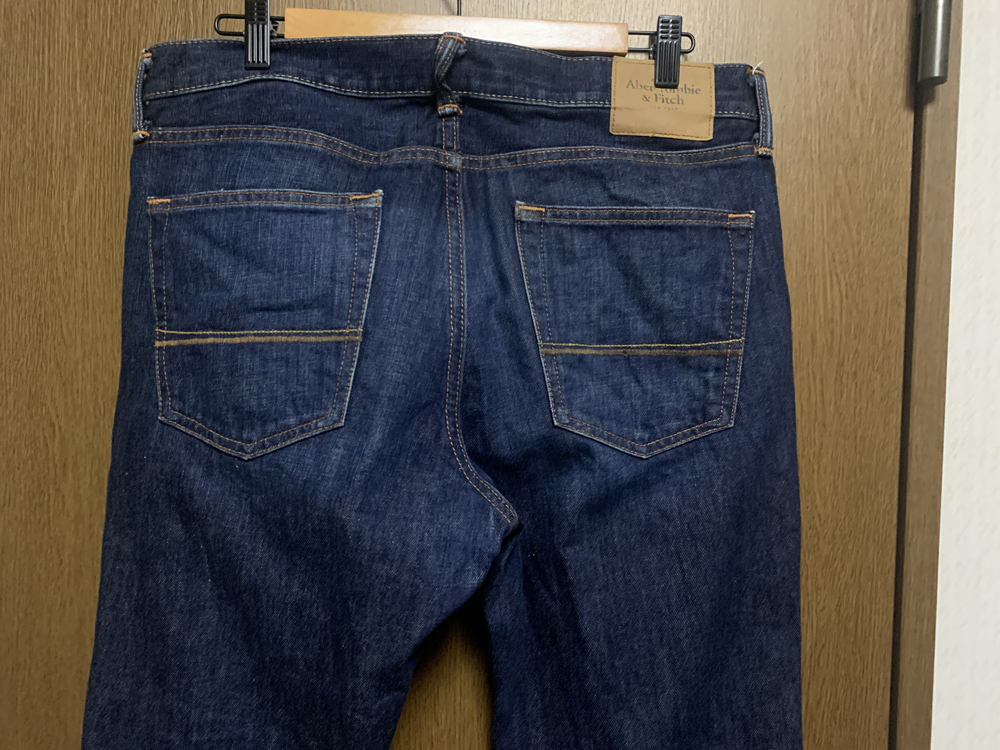 W34 Abercrombie&Fitch SKINNY｜アバクロンビー＆フィッチ ウォッシュ加工 スキニーフィット ジーンズの画像4