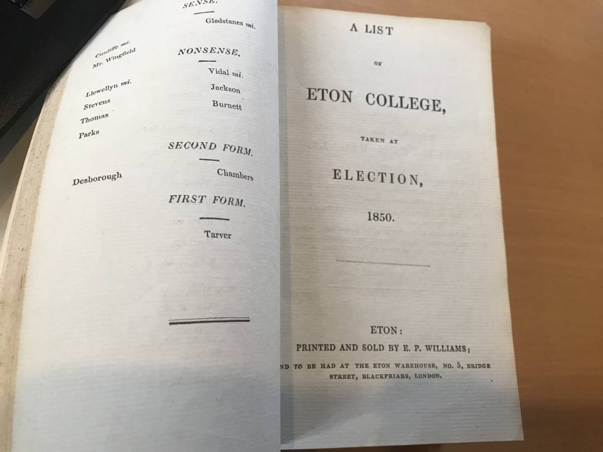  world the first / historical name materials [ Britain eaton . football contest record other .book@1859 year ] ETON FOOTBALL REGISTER soccer Christmas other event 