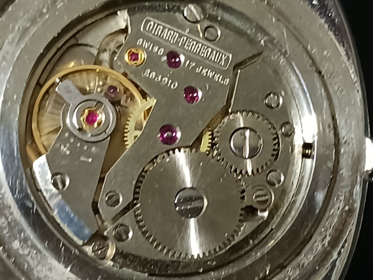  GIRARD-PERREGAUX ジラール・ペルゴ手巻きメンズ腕時計 OH済み機関良好。ビンテージの画像5