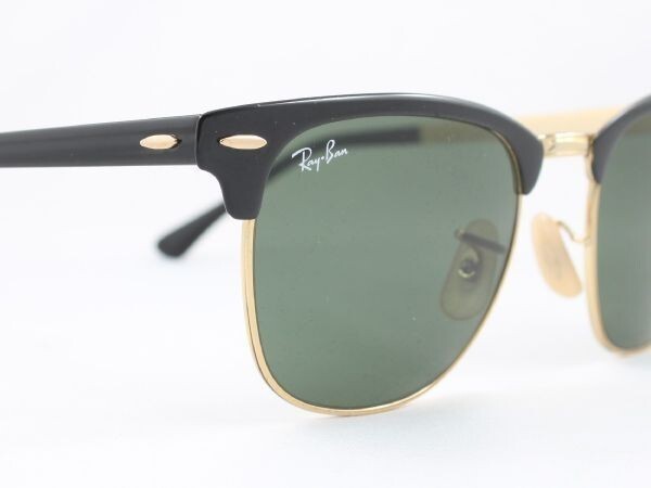 訳ありケースなし Ray-Ban レイバン RB3716-187 サングラス CLUBMASTER METAL クラブマスターメタル GOLD TOP ON BLACK ブロー サーモント_画像4