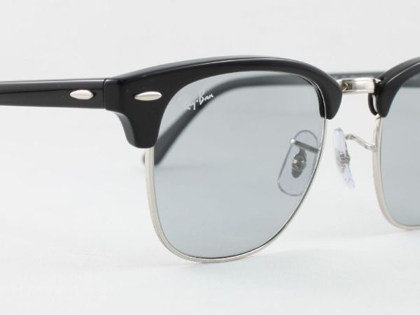 ケース黒 Ray-Ban レイバン RB3016-1354/R5 サングラス CLUBMASTER クラブマスター ブラック ライトグレー サーモント ブロー 1354R5_画像4