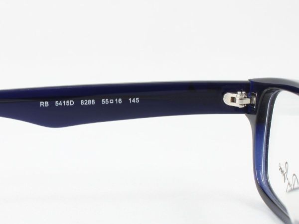 Ray-Ban レイバン RX5415D-8288 メガネフレーム 度付きレンズ可 近視 老眼鏡 遠近両用 伊達メガネ サングラス 細身 細い 細目_画像5