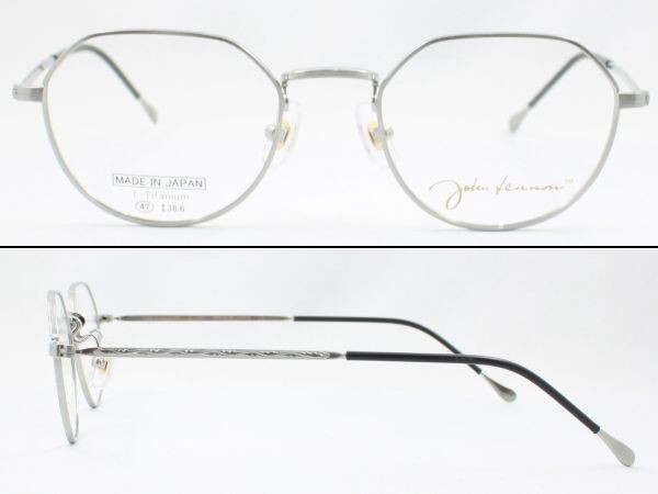 John Lennon ジョンレノン 日本製メガネフレーム JL-1057-2 ボストン クラシカル レンズ入替可 近視 遠視 乱視 老眼鏡 遠近両用 伊達メガネ_画像2