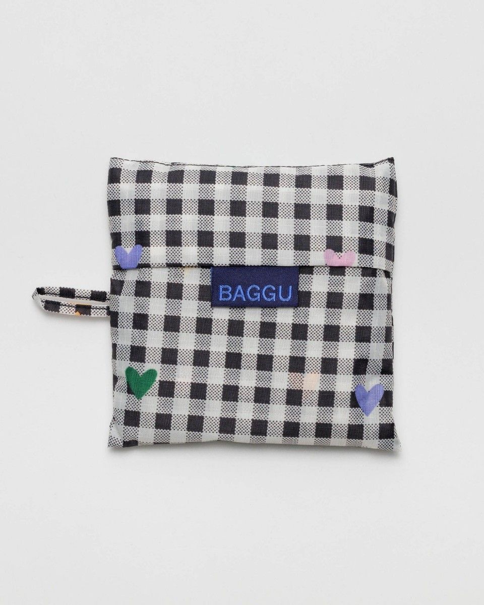 新作 BAGGU エコバッグ スタンダード ギンガムハート 新品未使用 新作 BAGGU エコバッグ スタンダード ギンガムハート 新品未使用