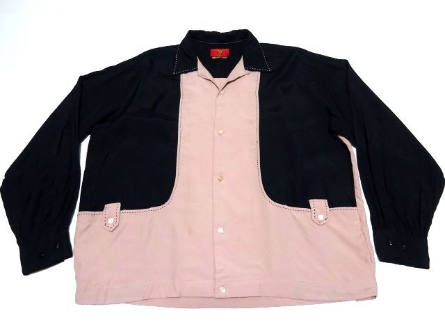 稀少 CREAM SODA 80s-90s vintage original Rayon Shirt / クリームソーダ 50s ロカビリーシャツ クロピン 開襟 金タグ 当時物 メンズの画像5