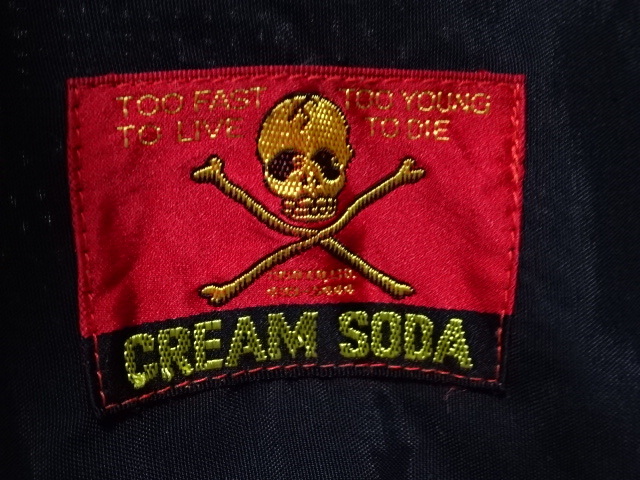 稀少 CREAM SODA 80s-90s vintage original Rayon Shirt / クリームソーダ 50s ロカビリーシャツ クロピン 開襟 金タグ 当時物 メンズの画像8