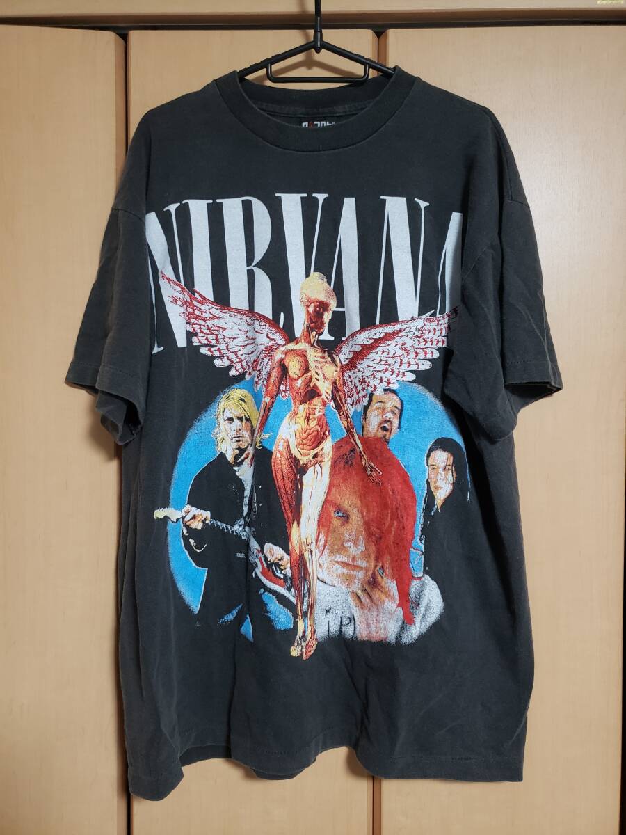 NIRVANA ニルヴァーナ ニルバーナ Tシャツ USED 黒 XL (スウェット ヴィンテージ)_画像1