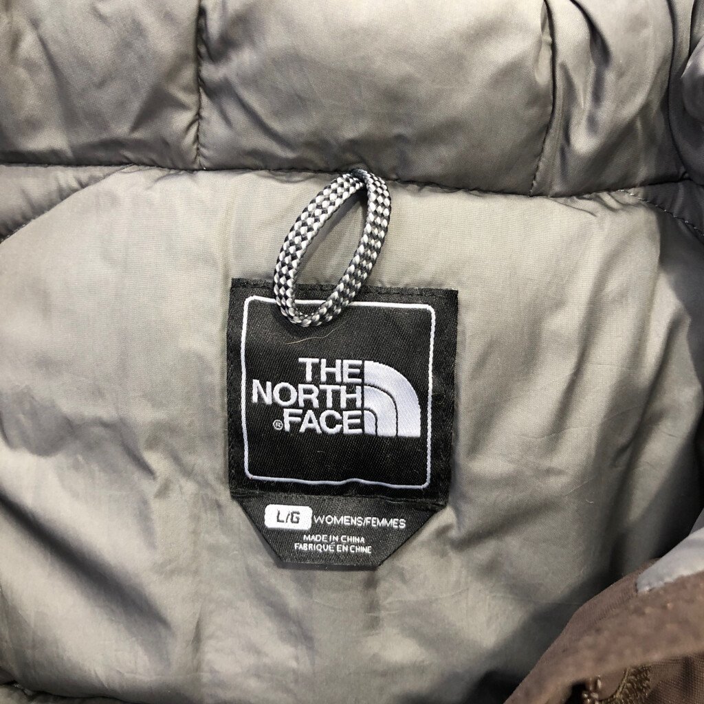 THE NORTH FACE ノースフェイス 550FIL ダウンジャケット アウター アウトドア キャンプ ブラウン (レディース L) 中古 古着 P8490_画像6