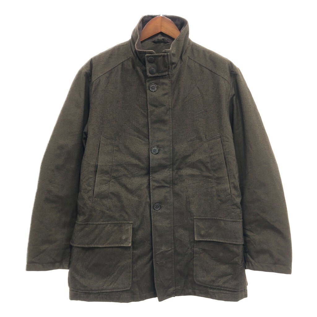 Barbour バブアー HERRINGBONE CHALLENGER ヘリンボーンツイル ジャケット アウター カジュアル ブラウン (メンズ XL) 中古 古着 P8462