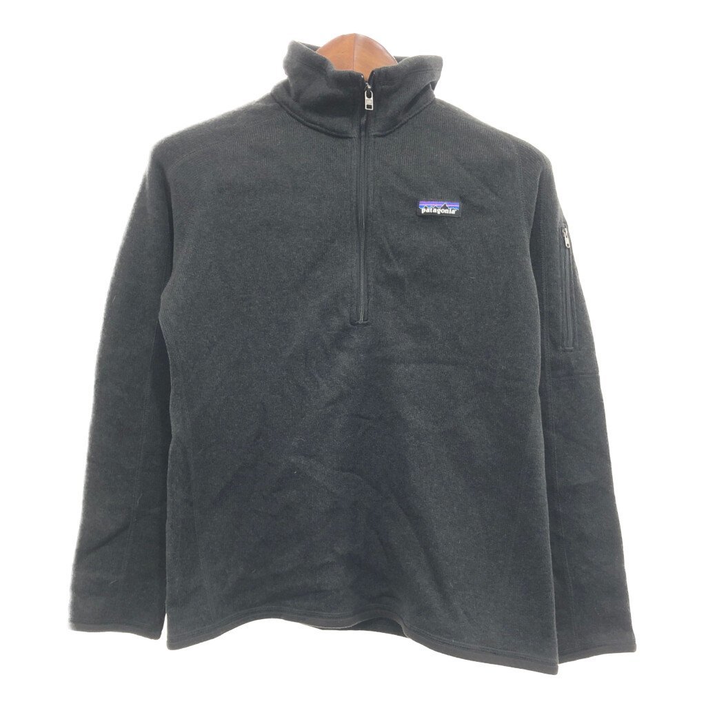 patagonia パタゴニア ベターセーター プルオーバー フリースジャケット アウトドア キャンプ ブラック (メンズ M) 中古 古着 P8394