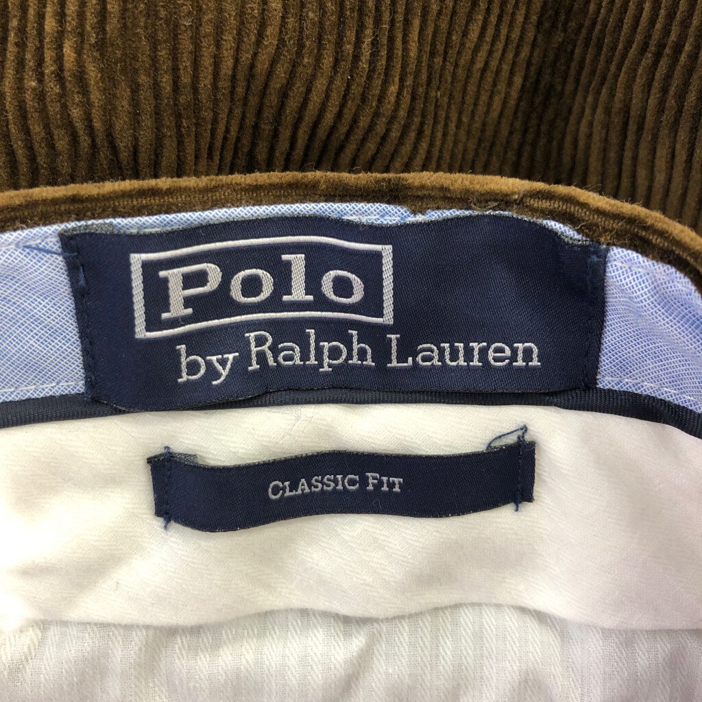 Polo by Ralph Lauren ポロ ラルフローレン CLASSIC FIT コーデュロイ パンツ カジュアル ブラウン (メンズ 36/30) 中古 古着 P9894_画像7
