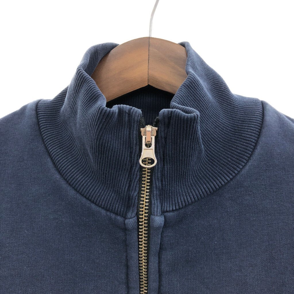 90年代~ Polo by Ralph Lauren ラルフローレン ワンポイントロゴ フルジップ スウェット ジャケット ネイビー (メンズ L) 中古 古着 Q0334_画像3