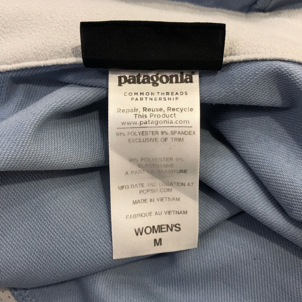 patagonia パタゴニア シンプルガイドフーディー アウトドア キャンプ ブルー (レディース M) 中古 古着 Q0299_画像5