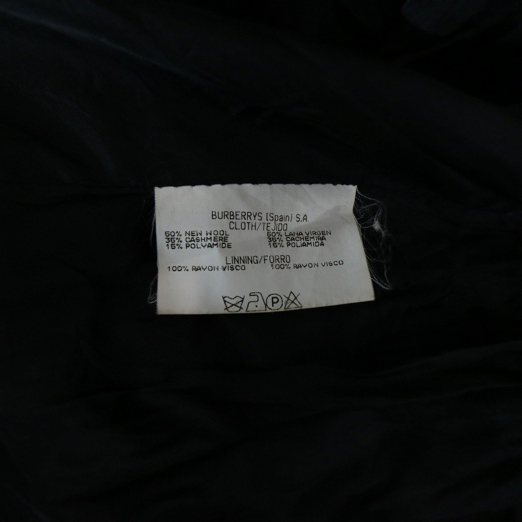 90年代 Burberrys バーバリーズ Pコート コート 防寒 フォーマル ネイビー (レディース 48) 中古 古着 N6961_画像6