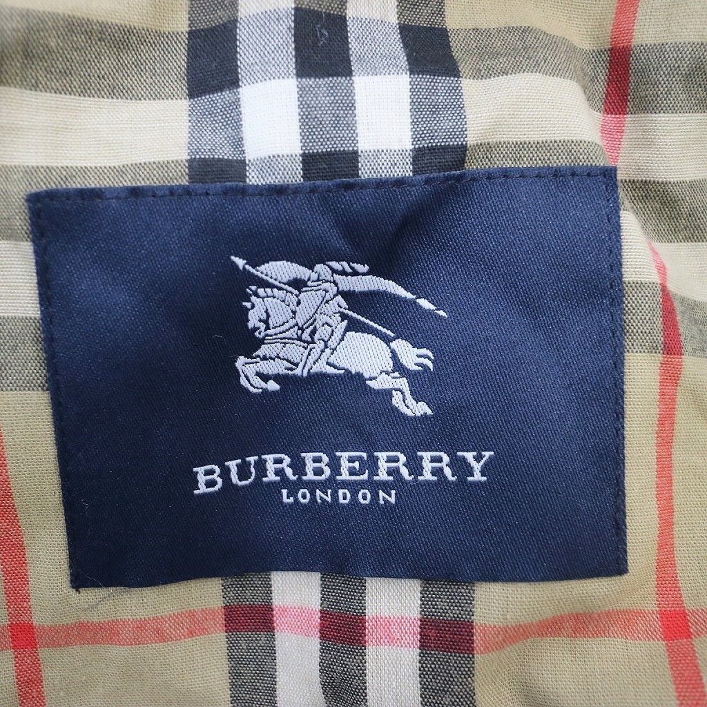 90年代 BURBERRY バーバリー ステンカラーコート ヨーロッパ古着 一枚仕立て ベージュ (メンズ 48) 中古 古着 N8902_画像10