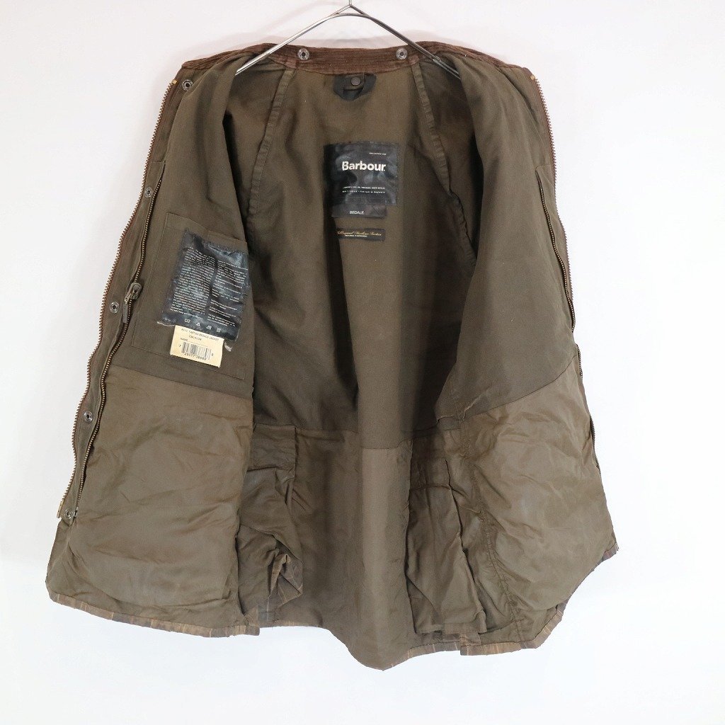 Barbour バブアー BEDALE ビデイル オイルドジャケット ユーロ タータンチェック マルチカラー (メンズ L相当) 中古 古着 N8581_画像8