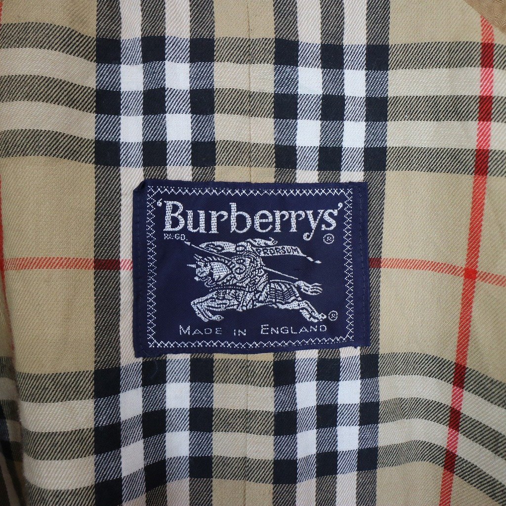 90年代 Burberrys' バーバリーズ トレンチ コート ラグランスリーブ 比翼 ベージュ (メンズ XL相当) 中古 古着 N7078_画像10