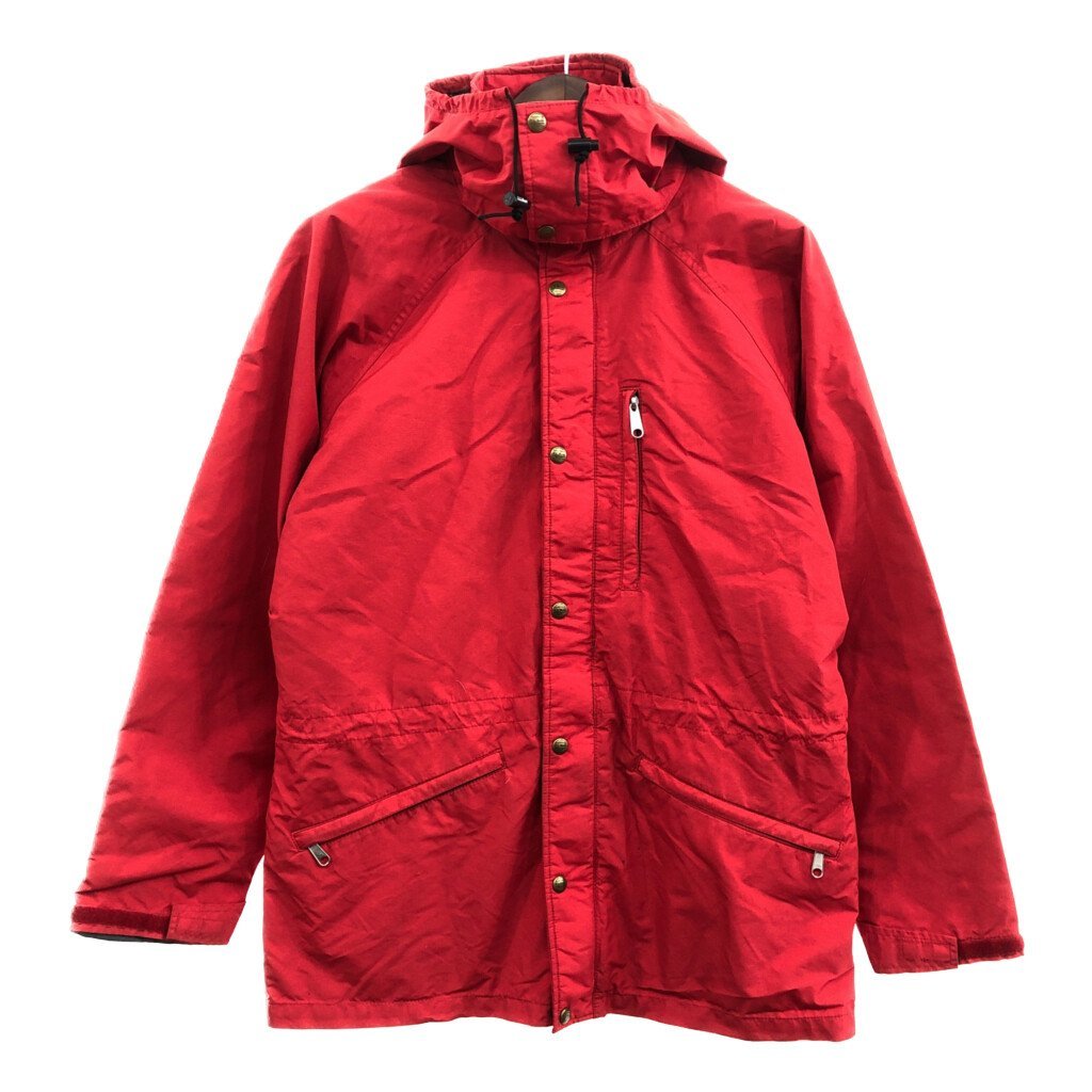 お歳暮ならオンライン エルエルビーン L.L.Bean 80年代 GORE-TEX Q0365 古着 中古 L) (メンズ レッド 防水 アウトドア マウンテンパーカー ゴアテックス 男性用