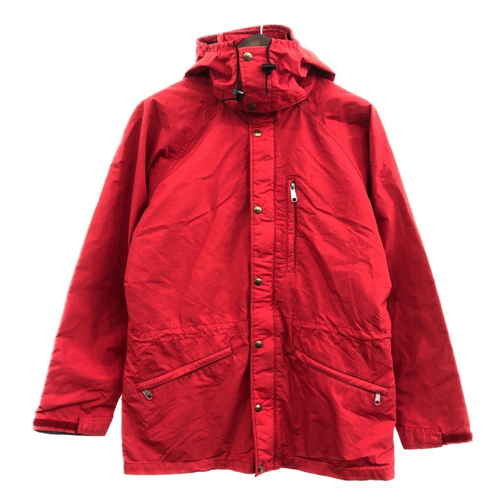 80年代 L.L.Bean エルエルビーン GORE-TEX ゴアテックス マウンテンパーカー アウトドア 防水 レッド (メンズ L) 中古 古着 Q0365