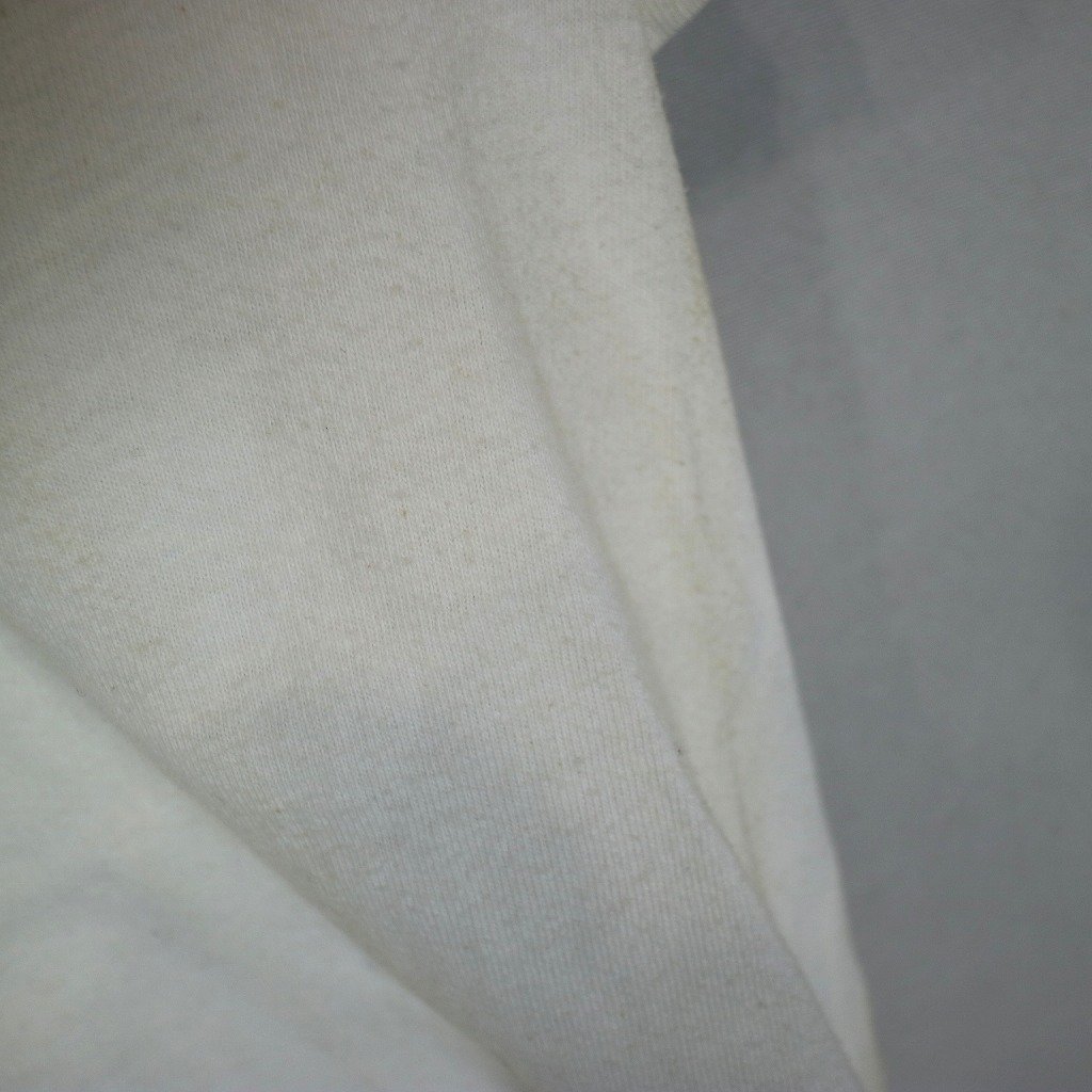 90年代 USA製 Hanes ヘインズ BEEFY アニマルプリント 半袖Ｔシャツ シングルステッチ ホワイト (メンズ M) O1674 中古 古着_画像6