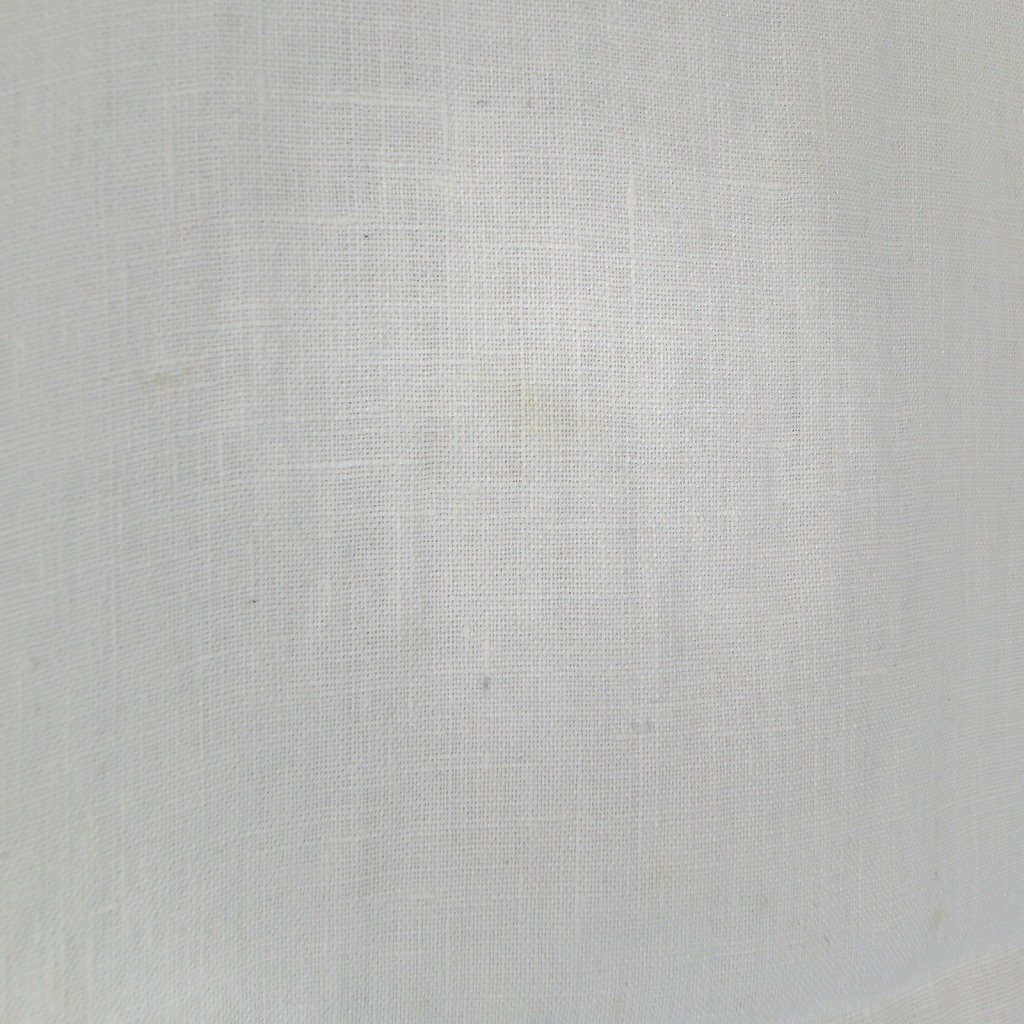 FLAX フラックス リネン 半袖Ｔシャツ カジュアル 無地 ホワイト (メンズ S) O2568 中古 古着_画像4