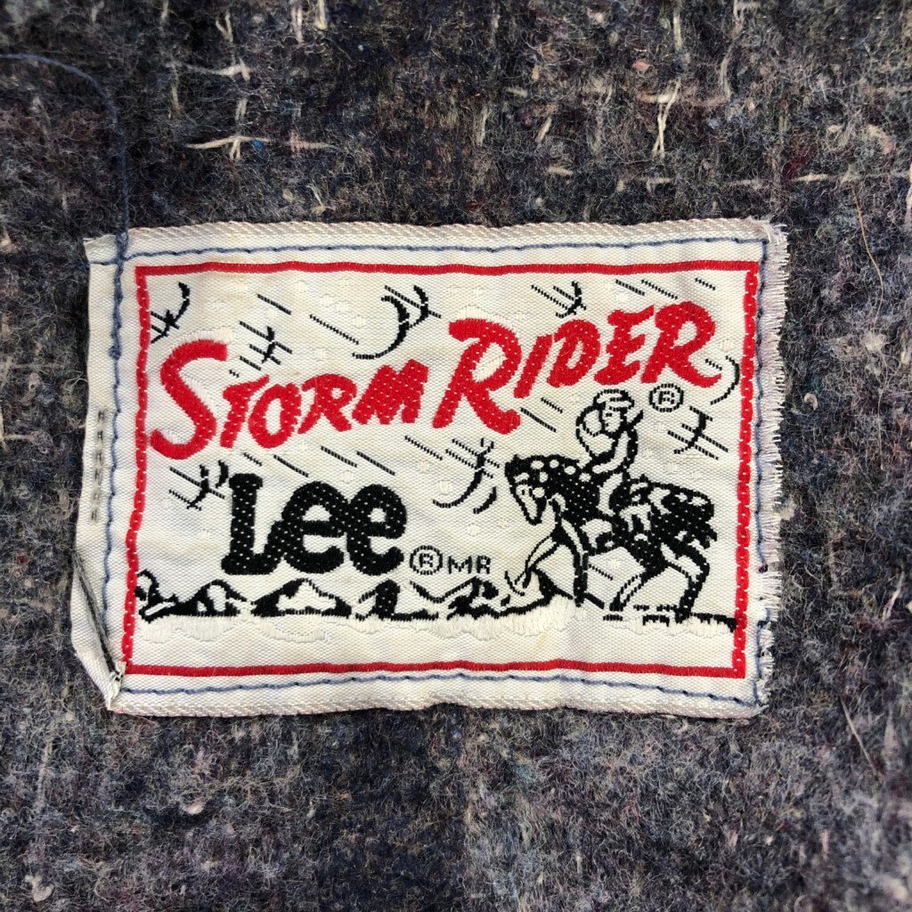 90年代 Lee リー STORM RIDER デニム トラッカージャケット アメカジ ブルー (メンズ XL相当) 中古 古着 Q0565_画像9