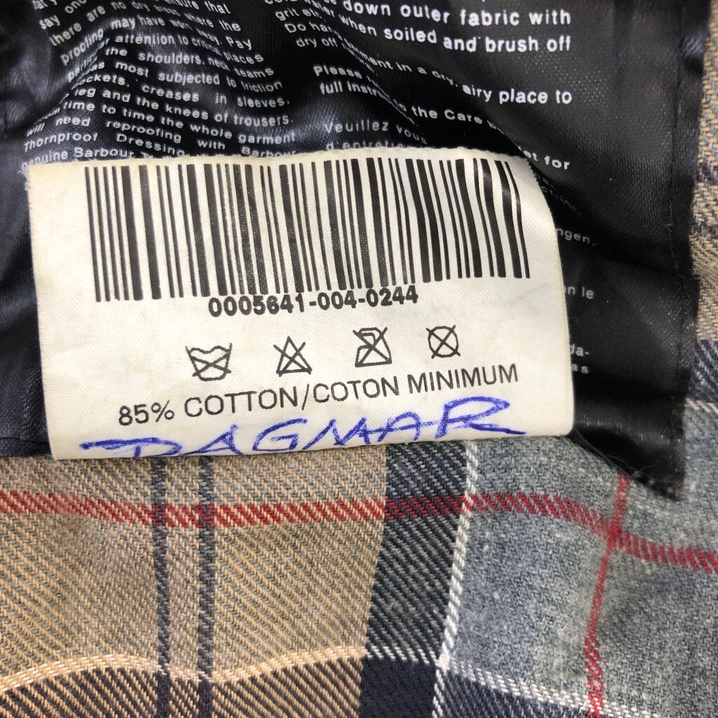 Barbour バブアー BEAUFORT ビューフォート オイルドジャケット ユーロ ヨーロッパ古着 ブラック (メンズ C42/107CM) 中古 古着 P6221_画像6