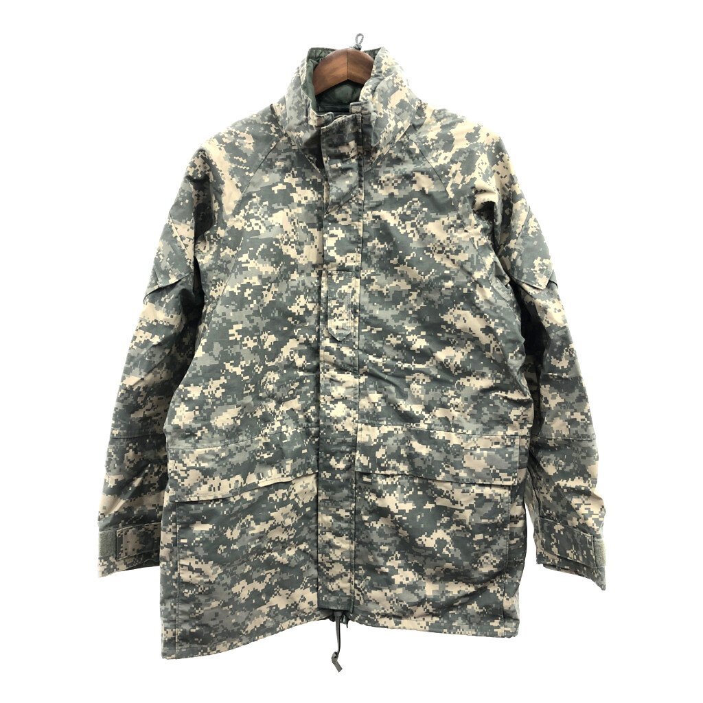 2000年代～ 米軍実物 U.S.ARMY ECWCS GEN2 GORE-TEX パーカー ジャケット 防水 ミリタリー ACUカモ (メンズ MEDIUM-LONG) 中古 古着 Q0984