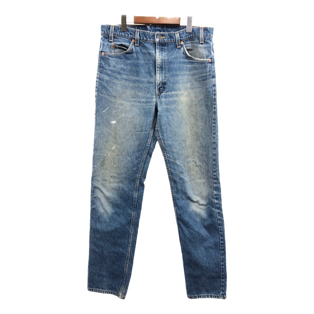 90年代 USA製 Levi's リーバイス 505 デニムパンツ アメカジ オレンジタブ ライトブルー (メンズ W36 L34) 中古 古着 Q1071