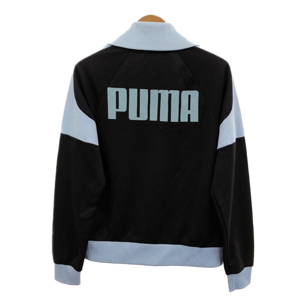 PUMA プーマ ワンポイントロゴ トラックジャケット スポーツ ネイビー (メンズ L) 中古 古着 Q1123_画像2