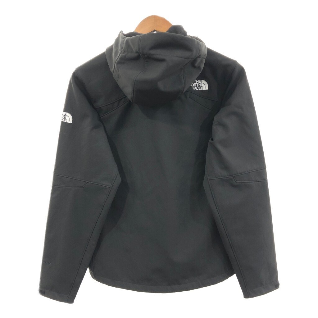 THE NORTH FACE ノースフェイス TNF APEX ソフトシェルジャケット アウトドア ブラック (メンズ S) 中古 古着 Q1152_画像2