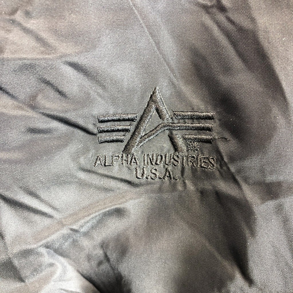 SALE/// ALPHA INDUSTRIES アルファ インダストリーズ N-3B ミリタリージャケット 防寒 ミリタリー ブラック (メンズ XL) P1225_画像6