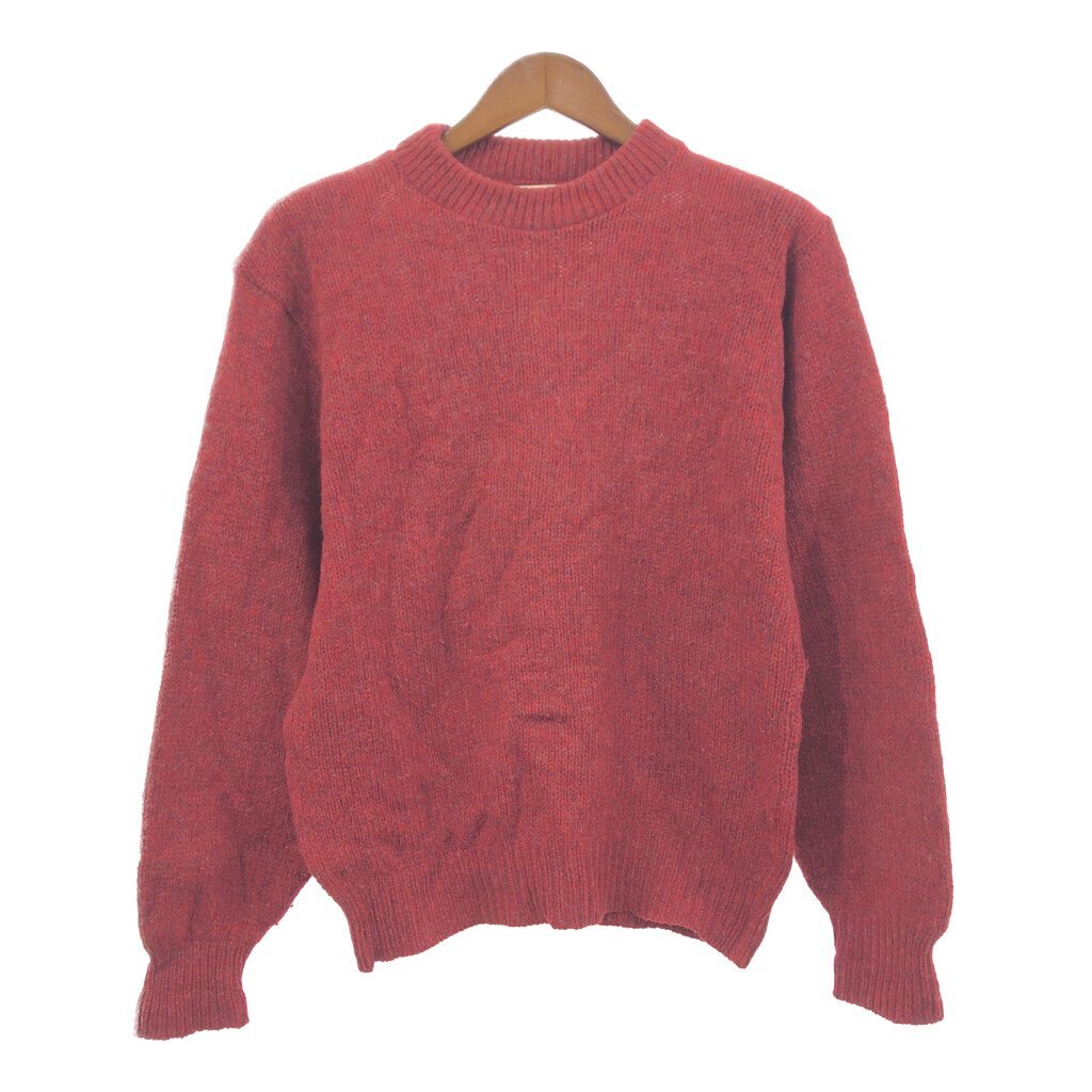 品揃え豊富で USA製 90年代 L.L.Bean Q0910 MEDIUM) (メンズ レッド アウトドア トップス セーター ウールニット クルーネック エルエルビーン 男性用