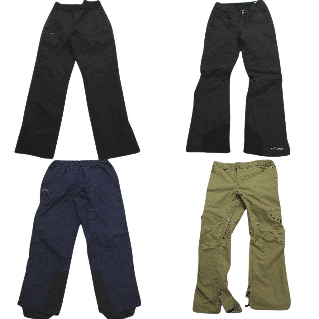 古着卸 まとめ売り スキーパンツ パンツ 4枚セット (メンズ Ｓ /M /Ｌ /XL ) カラー系 アンダーアーマー コロンビア MR0059