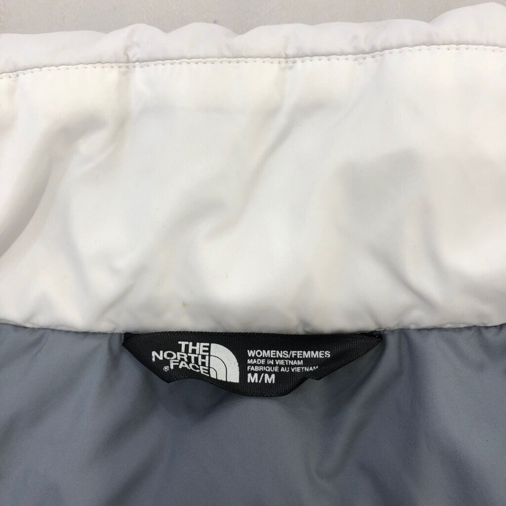 THE NORTH FACE ノースフェイス ダウンベスト アウトドア 550フィルパワー ホワイト (レディース M/M) 中古 古着 Q0991_画像10