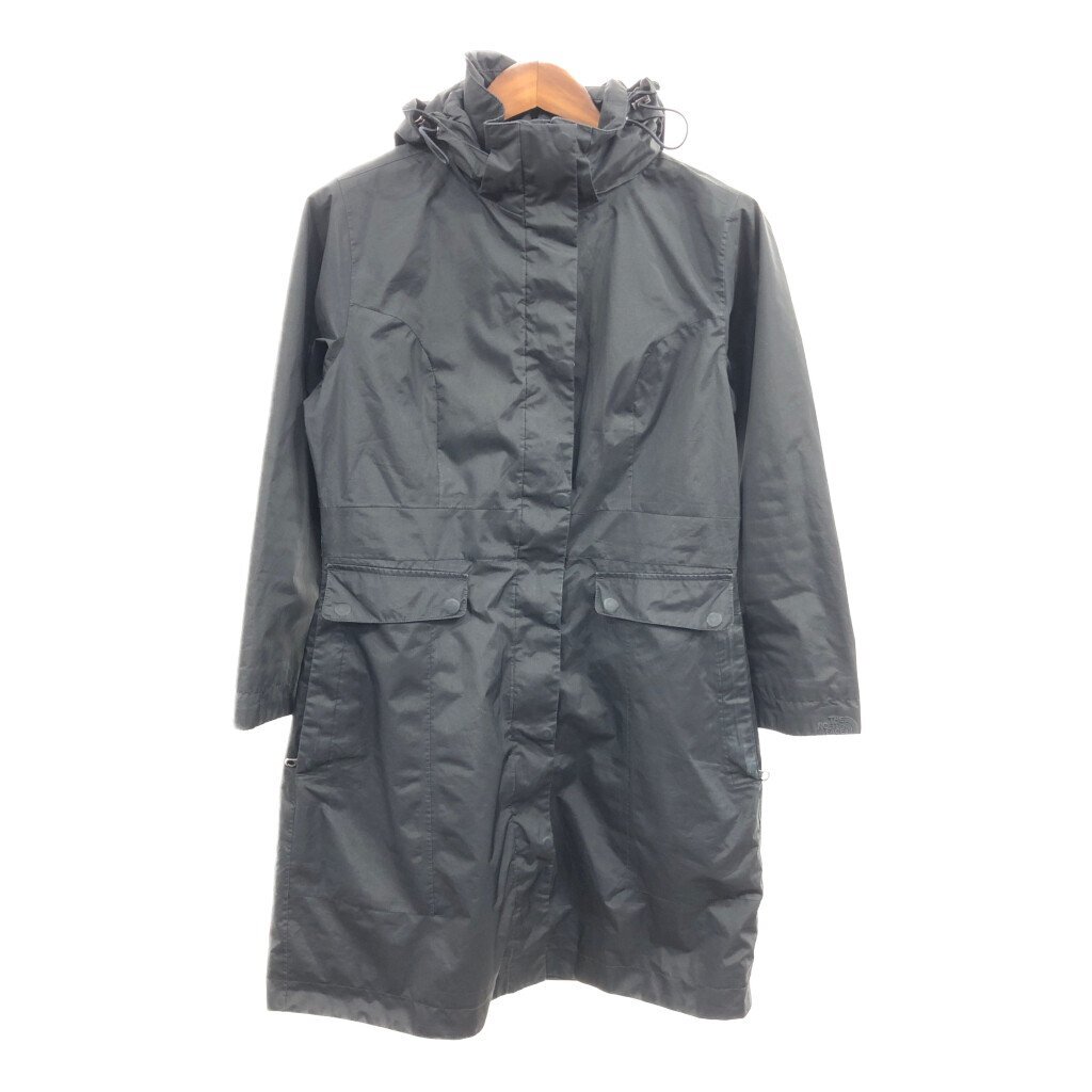 THE NORTH FACE ノースフェイス HYVENT レイン コート アウトドア ブラック (レディース M) 中古 古着 Q1202