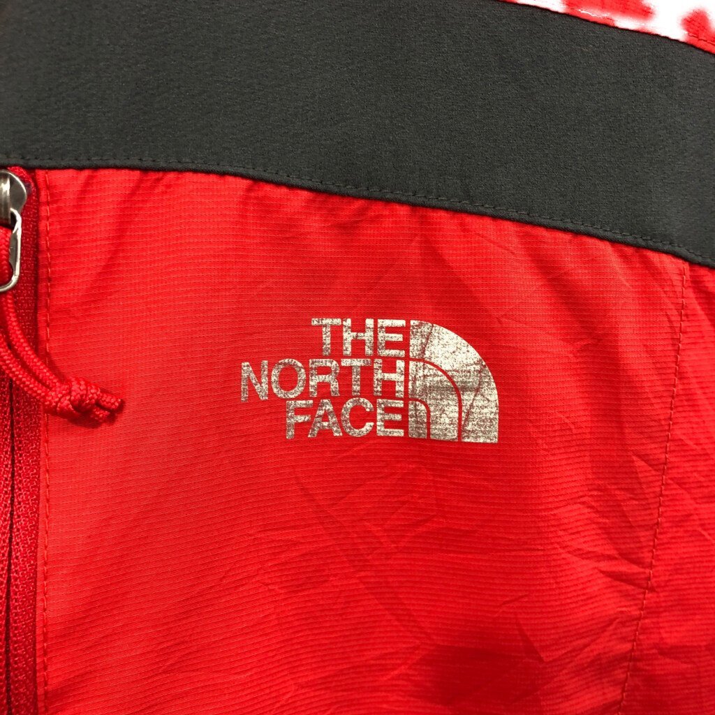 THE NORTH FACE ノースフェイス ウィンドブレーカー ジャケット アウトドア レッド (メンズ Ｌ) 中古 古着 Q1270_画像3