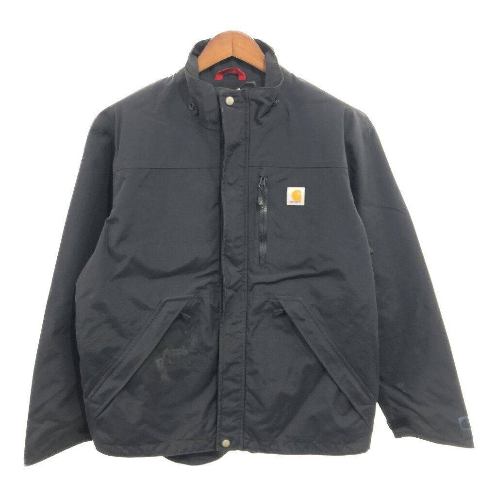 【B品】 Carhartt カーハート Shoreline ナイロンジャケット ワーク ブラック (メンズ M) 中古 古着 Q0790_画像1