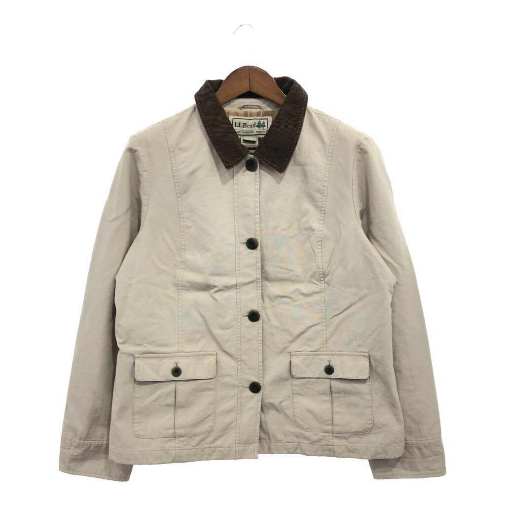 2024年新作 アウター カバーオール エルエルビーン L.L.Bean 【B品】 アウトドア Q0784 古着 中古 REG) XL (レディース ベージュ 女性用