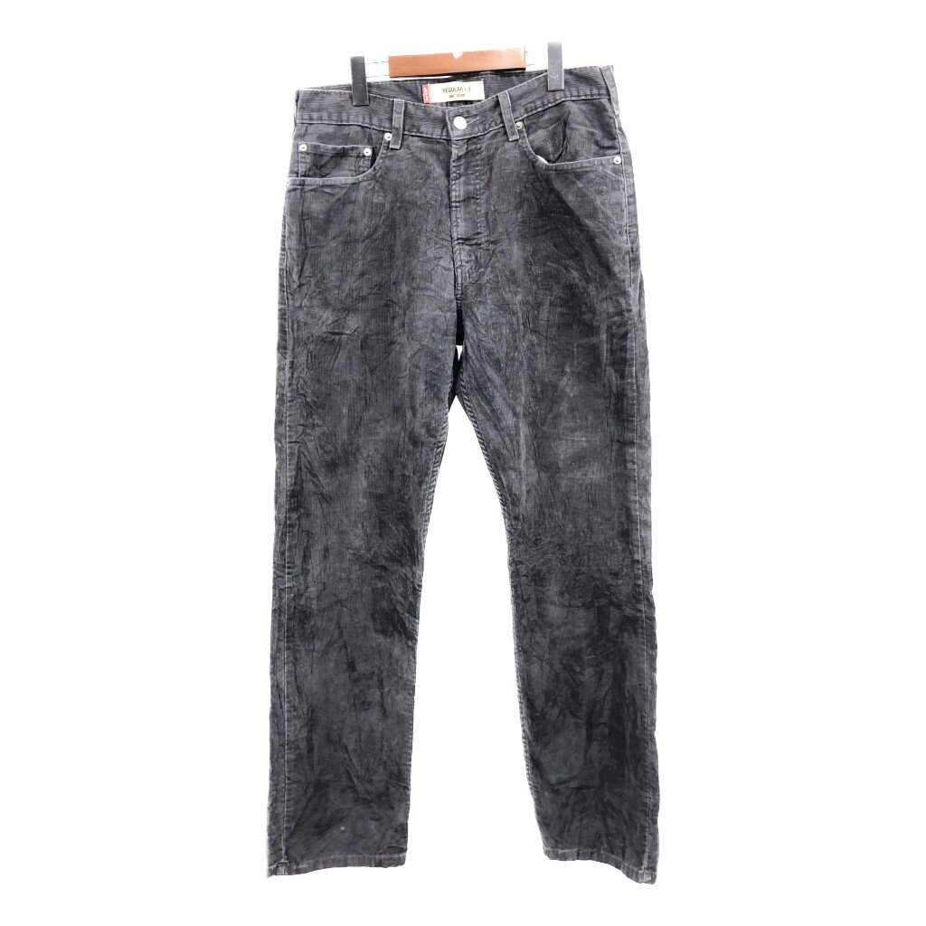 Levi's リーバイス 505 コーデュロイパンツ アメカジ グレー (メンズ W34L32) 中古 古着 Q1755_画像1