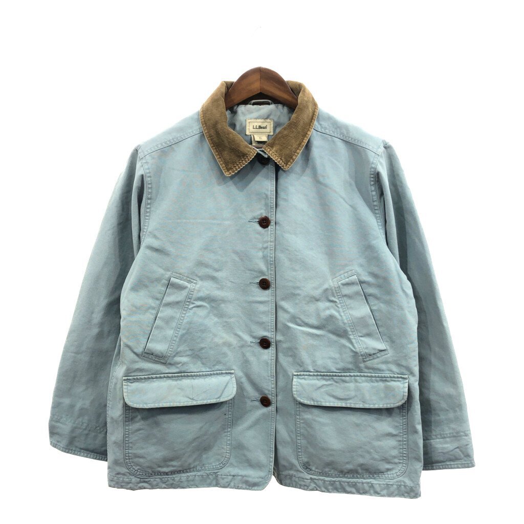 人気大割引 アウトドア ハンティングジャケット コットン エルエルビーン L.L.Bean ブルー Q1748 古着 中古 XL) (レディース 女性用