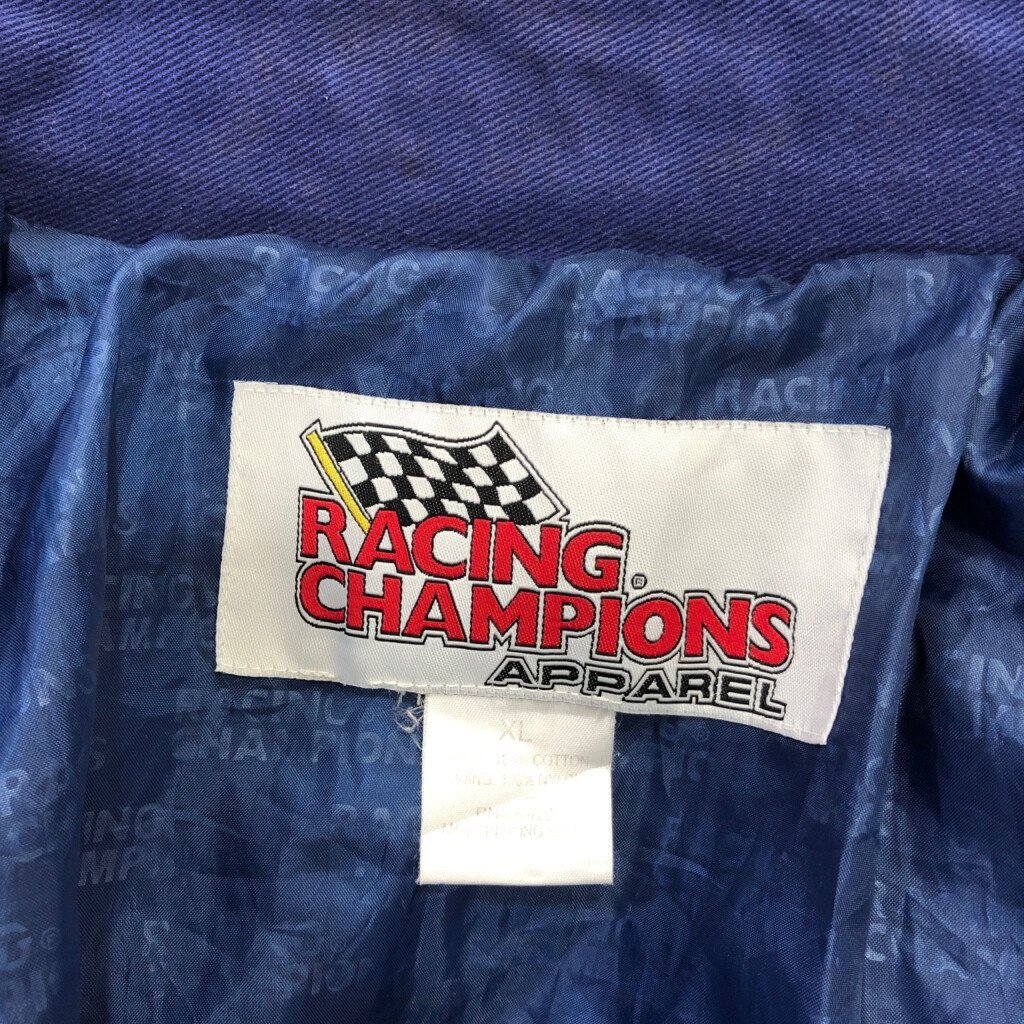 RACING CHAMPIONS コットン レーシングジャケット ジャケット 企業ロゴ マルチカラー (メンズ XL) 中古 古着 Q1804_画像9