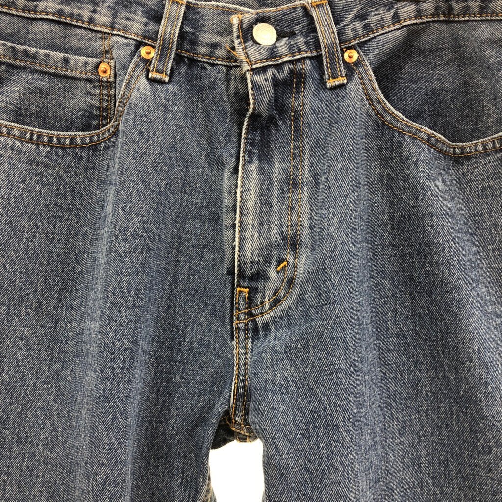 Levi's リーバイス 505 デニムパンツ アメカジ ブルー (メンズ W34 L32) 中古 古着 Q1917_画像4