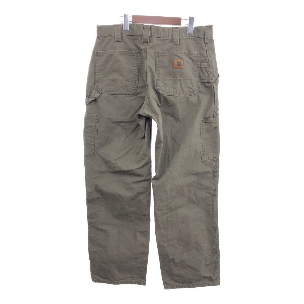 2000年代〜 Carhartt カーハート Dungaree Fit ペインター パンツ ワーク ブラウン (メンズ 34/30) 中古 古着 P6699_画像2