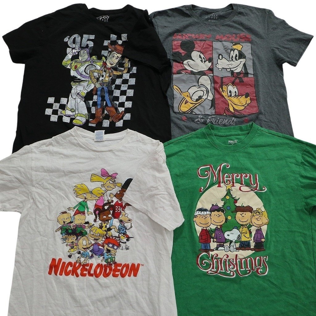 古着卸 まとめ キャラクター 半袖Tシャツ 16枚 (メンズ M /Ｌ ) ディズニー スヌーピー トイストーリー ドラゴンボール ジャンプ MS0621_画像5